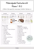Vorschau - Stundenentwürfe - MEGA Materialpaket: Sachunterricht Klasse 1 & 2 - Deckblatt