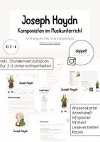 Vorschau - Stundenentwürfe - Joseph Haydn - Materialpaket | Komponisten im Musikunterricht (Klasse 2-4) - Deckblatt