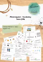Vorschau - Test - Materialpaket - Vocabulary Tests Camden Market 6 - Deckblatt