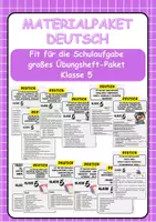 Vorschau - Arbeitsblätter - Materialpaket - Fit für die Schulaufgabe großes Übungsheft-Paket Klasse 5 - Deckblatt