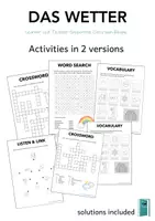 Vorschau - Arbeitsblätter - Materialpaket - Activities: German/DaZ zum Thema Wetter/Weather - Deckblatt