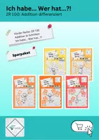 Vorschau - Spiele - Materialpaket: Ich habe… Wer hat… ? Addition ZR100 (differenziert) - Deckblatt