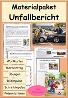 Vorschau - Stundenentwürfe - Materialpaket Unfallbericht - Berichten - Deckblatt