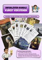Vorschau - Arbeitsblätter - Materialpaket „Kunst verstehen“ 7 Infoblätter zu den berühmtesten Kunstwerken - Deckblatt