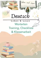Vorschau - Stundenentwürfe - Wortarten Training & Klassenarbeit - Deckblatt