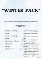 Vista previa - Unidades / Secuencias / Situaciones de Aprendizaje - WINTER PACK 20 recursos (letra ligada) - Portada