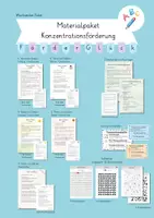 Vorschau - Arbeitsblätter - Materialpaket Konzentrationsförderung - Deckblatt