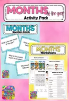 Vorschau - Arbeitsblätter - Months of the Year Activity Pack - Deckblatt