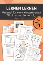 Vorschau - Arbeitsblätter - Sparpaket: Lernen lernen - 9 Materialien für mehr Konzentration, Struktur und Lernerfolg - Deckblatt