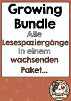 Vorschau - Arbeitsblätter - Growing Bundle Lesespaziergänge - Deckblatt