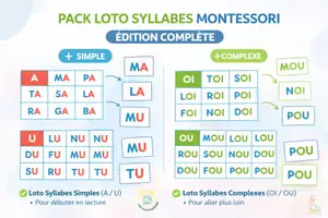 Aperçu - Feuilles d'exercices - 🎓 Kit pédagogique – Jeux autour des syllabes (dès 5 ans) - Page de couverture