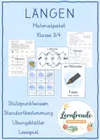 Vorschau - Spiele - Längen - Materialpaket Klasse 3/4 - Deckblatt