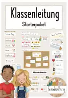 Vorschau - Mal- und Bastelvorlagen - Klasse - Klassenleitung - Klassenraum - Starterpaket - Deckblatt
