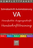 Vorschau - Arbeitsblätter - Materialpaket Schreibschriftautomatisierung in Vereinfachter Ausgangsschrift - VA - Deckblatt