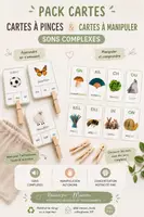 Aperçu - Apprentissages en autonomie - ✨ Cartes à pinces & cartes à manipuler – Sons complexes Montessori dès 3 ans - Page de couverture