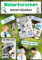 Vorschau - Arbeitsblätter - Naturforscher Materialpaket: Aufgaben, Methoden, Werkzeuge, Experimente & Mikroskop - Deckblatt