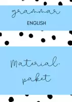 Vorschau - Arbeitsblätter - Materialpaket: Grammatik Englisch - Deckblatt