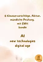 Vorschau - Test - Materialpaket 6 Klausurvorschläge mit EWH, digital age, AI, mock exams, Abitur Englisch - Deckblatt