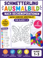 Vorschau - Arbeitsblätter - Ausmalbild Mathe Arbeitsblatt PDF – Rechnen bis 100 (Addition, Subtraktion, Multiplikation) Klasse 1–3 mit Lösungen - Deckblatt