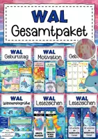 Vorschau - Arbeitsblätter - Walklasse Materialpaket Klassentier Wal - Deckblatt