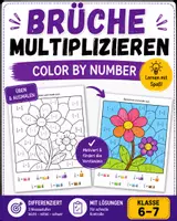 Vorschau - Unterrichtsreihen - Brüche multiplizieren – Übungspaket (Color by Number) | Differenziert + Lösungen | Klasse 6–7 - Deckblatt