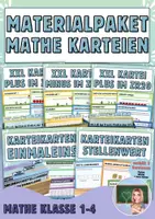 Vorschau - Stationenlernen - Materialpaket - ALLE Mathe Karteien - Deckblatt
