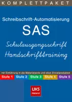 Vorschau - Arbeitsblätter - Materialpaket Satz- und Handschrifttraining in Schulausgangsschrift - SAS - Deckblatt