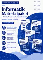 Vorschau - Stundenentwürfe - Informatik Breakout Paket Klasse 5–8: Algorithmen, Codes, Cyber-Sicherheit, Mainboard & KI-Labor - Deckblatt