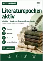 Vorschau - Stundenentwürfe - Deutsch Literaturepochen aktiv: Mittelalter, Aufklärung, Sturm und Drang, Romantik & Vormärz - Deckblatt