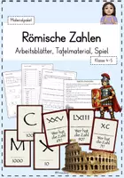Vorschau - Arbeitsblätter - Materialpaket: Römische Zahlen - Deckblatt
