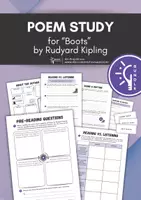 Vorschau - Arbeitsblätter - Bundle / Sparpaket: Poem Study for “Boots” by Rudyard Kipling – Worksheets + Solutions - Deckblatt
