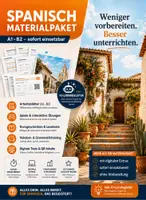 Vorschau - Stundenentwürfe - Spanisch Materialpaket – moderner Unterricht mit System (A1–B2 + Abitur) - Deckblatt