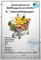 Vorschau - Unterrichtsreihen - Materialpaket Sondergebiete der Ernährungswissenschaften- Lebensmittelgruppen - Deckblatt