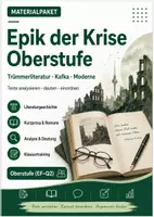 Vorschau - Unterrichtsreihen - Epik der Krise Oberstufe: Trümmerliteratur, Kafka, Moderne & Erzählanalyse - Deckblatt