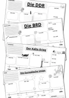 Vorschau - Arbeitsblätter - Nachkriegszeit Zeitleisten - Materialpaket - Deckblatt