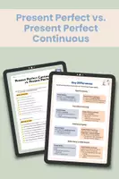 Vorschau - Arbeitsblätter - Present Perfect vs. Present Perfect Continuous – Merkblatt + Übungen Bundle - Deckblatt