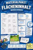 Vorschau - Arbeitsblätter - Materialpaket- Flächeninhalt (Fertige Stunden) - Deckblatt