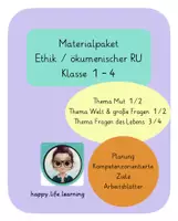 Vorschau - Stundenentwürfe - Materialpaket: Ethik/ Ökumen. Religion Klassen 1-4 - Deckblatt