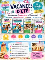 Vorschau - Spiele - Materialpaket vacances d´été französisch - Deckblatt