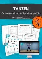 Vorschau - Arbeitsblätter - Tanzen ⎮ Grundschritte - Materialpaket für Klasse 5 bis 13 - Deckblatt