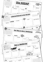 Vorschau - Arbeitsblätter - Nationalsozialismus Zeitleisten Materialpaket - Deckblatt