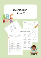 Vorschau - Arbeitsblätter - Materialpaket Buchstabeneinführung von A bis Z - Deckblatt