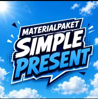 Vorschau - Arbeitsblätter - Materialpaket: Simple Present - Deckblatt