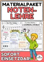 Vorschau - Arbeitsblätter - Materialpaket "Notenlehre" - Musik Jg.3-6 - Deckblatt