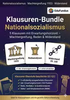 Vorschau - Klassenarbeiten - 5 Klausuren Nationalsozialismus (Q1/Q2) – Widerstand, Machtergreifung & Propaganda | inkl. Erwartungshorizont - Deckblatt
