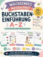 Vorschau - Arbeitsblätter - Buchstabeneinführung A–Z – Wachsendes Materialpaket für Grundschule, Deutsch & DaZ - Deckblatt