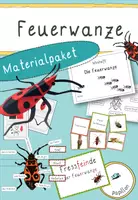 Vorschau - Mal- und Bastelvorlagen - Feuerwanze_Materialpaket - Deckblatt