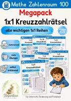 Vorschau - Arbeitsblätter - 1x1 Kreuzzahlrätsel Megapack - Deckblatt