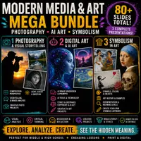 Vorschau - Unterrichtsreihen - Modern Media & Art Analysis Bundle | Photography, AI Art & Symbolism - Deckblatt