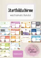 Vorschau - Präsentationen/Tafelbilder - wachsendes Bundle: Startbildschirme I digitale Tafel - Deckblatt